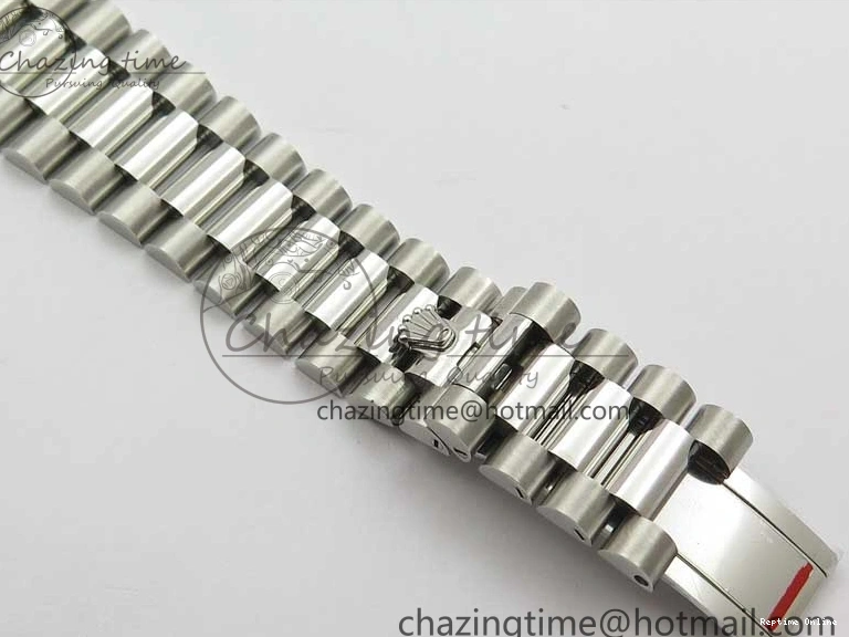 0114 Affordable Day-Date 40mm 228239 BP New Dial Version 904 SS Green Stick Markers Dial on SS President Bracelet A 2817